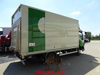 DAF LF45.160 korte koffer 5m+lift 1500kg, aut, E5, ac, goede staat